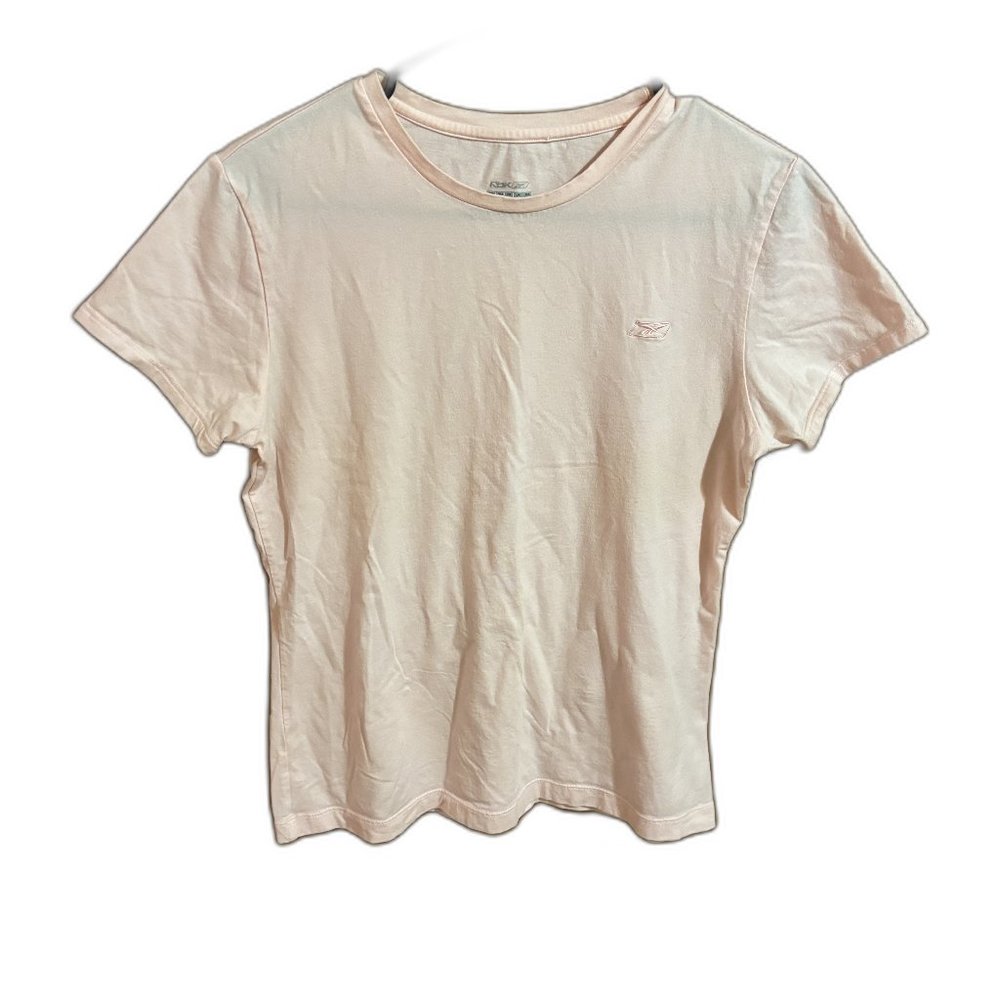 RBK Medium pink athletic short sleeve workout tee